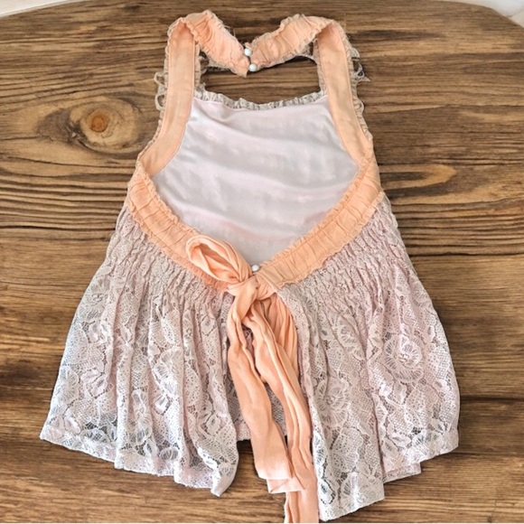 POL Lace Apron Halter Top NWOT - Picture 2 of 5